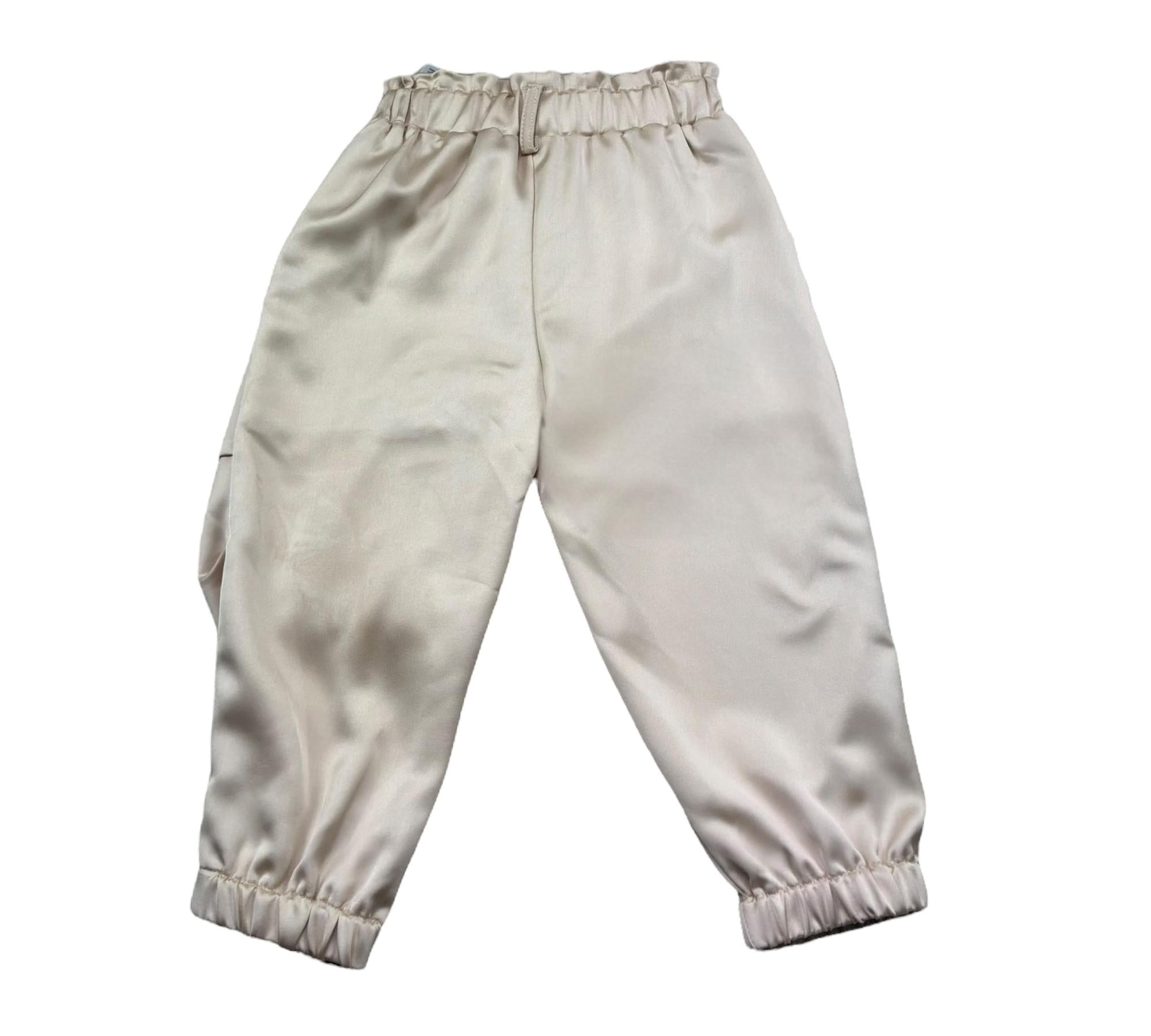 Liu Jo Pantalone Tinta Unita con Elastico In Vita per Neonata KA5010N BEIGE LIU JO 