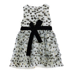 LIU JO abito giromanica tinta unita con tulle e fori Panna per Bambina KF4103 PANNA LIU JO 