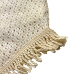 Please Top Tinta Unita con Frangie E Bretelle per Bambina CC90230G72 AVORIO PLEASE 