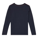 GUESS shirt girocollo tinta unita con stampa Blu per Bambino L84I29K8HM0 BLU GUESS 