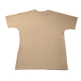 Disclaimer Einfarbiges Rundhals-T-Shirt mit Kontrastdruck Beige für Jungen