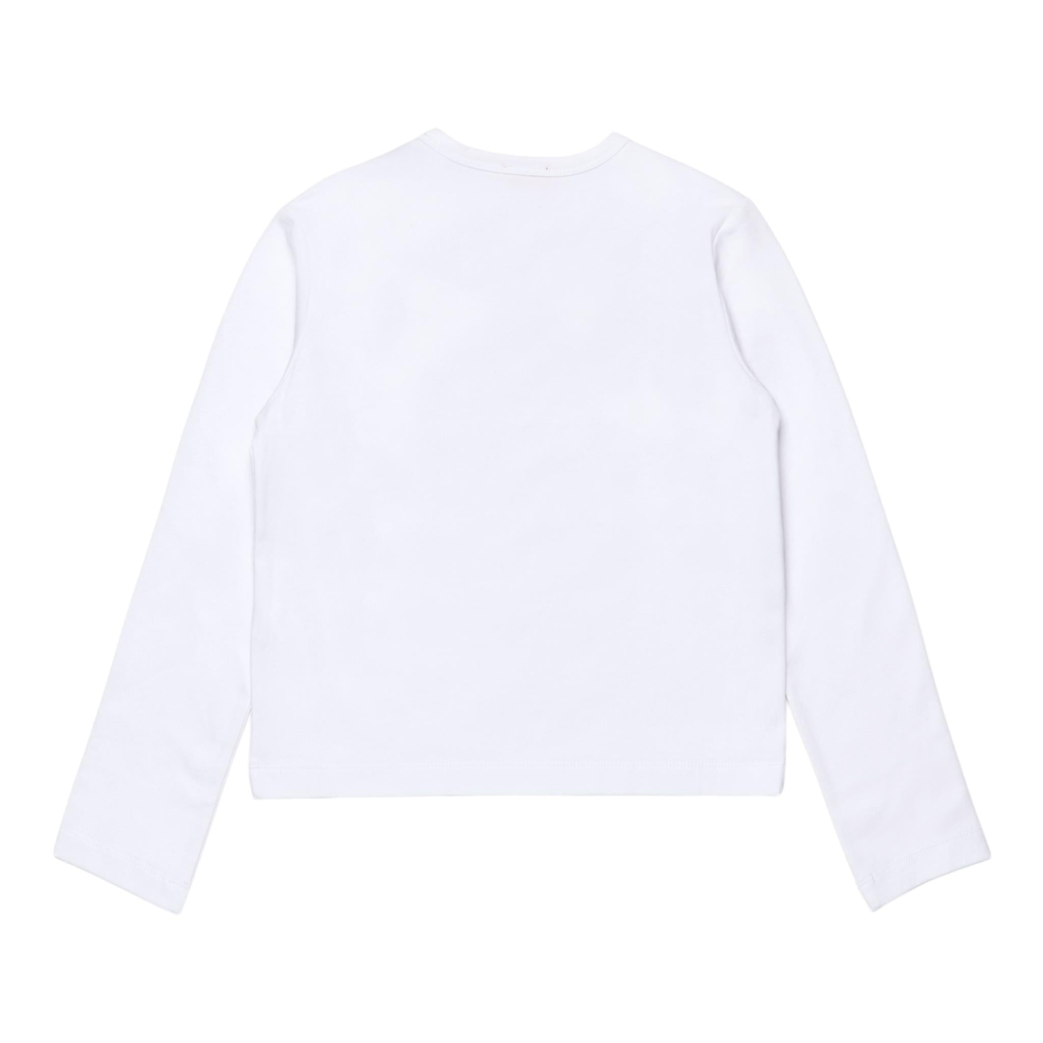 DIESEL shirt girocollo tinta unita con logo Bianco per Bambina J02038 BIANCO DIESEL 