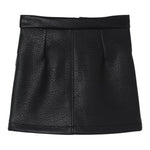 ELISABETTA FRANCHI gonna tinta unita in ecopelle Nero per Bambina EFG169 NERO ELISABETTA FRANCHI 