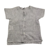 Pype Shirt Halbarm Streifenmuster Grau Für Baby