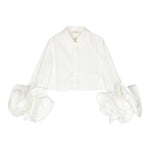 Elisabetta Franchi Camicia Manica Lunga tinta unita Bianco per Bambina EFCA207 BIANCO ELISABETTA FRANCHI 