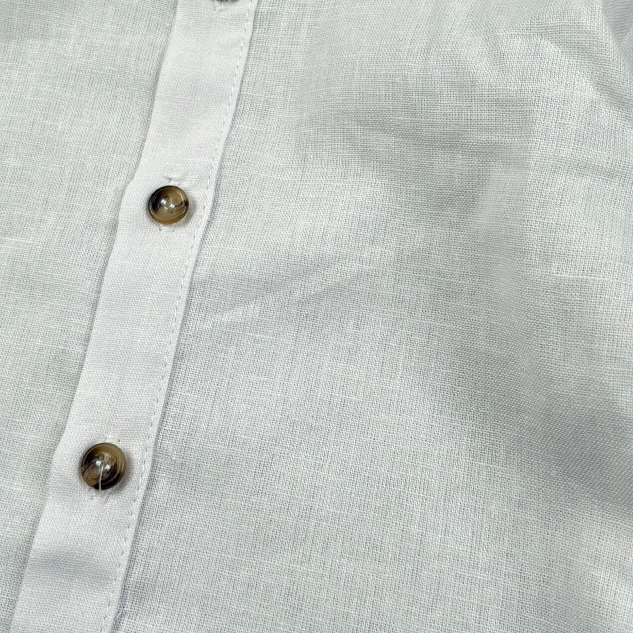 M+E' Camicia Manica Lunga tinta unita Collo Coreano Panna per Bambino UEM0507X PANNA M+E' 