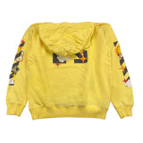 Off-White Einfarbiger Hoodie mit Print Gelb für Jungen
