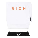 John Richmond Completo 2 Pezzi Felpa-Pantalone per Neonato RIP25013CFX BIANCO/NERO JOHN RICHMOND 