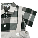 Le Coconne Completo 2 Pezzi Camicia-Salopette per Neonato LCN1097 BEIGE LE COCONNE 