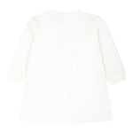 MOSCHINO abito manica lunga tinta unita con stampa in contrasto Bianco per Neonata MBV0A2X BIANCO MOSCHINO 