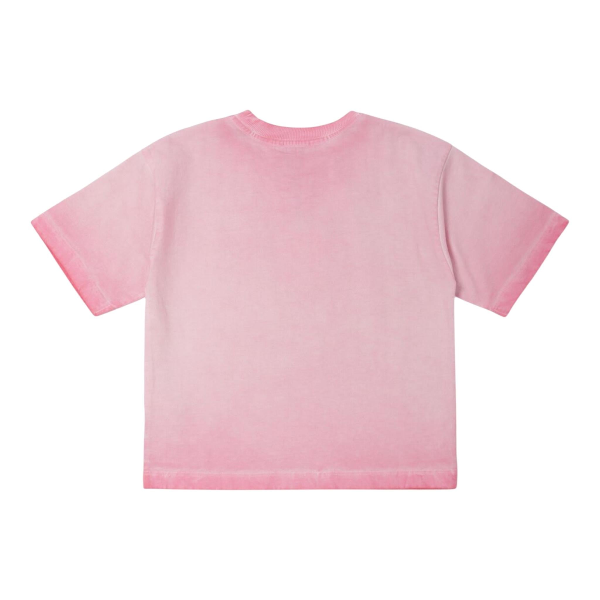 MARC JACOBS t-shirt girocollo tinta unita con stampa logo Rosa per Bambina W60281 ROSA MARC JACOBS 