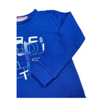 CESARE PACIOTTI shirt girocollo tinta unita con stampa in contrasto Blu per Bambino TSP5315B BLU CESARE PACIOTTI 