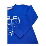 CESARE PACIOTTI shirt girocollo tinta unita con stampa in contrasto Blu per Bambino TSP5315B BLU CESARE PACIOTTI 