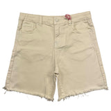 Vicolo Short Einfarbig Mit Verstellbarer Taille Creme Für Mädchen