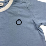 Trussardi T-Shirt Tinta Unita con Stampa per Bambino TIP25045TSJ AZZURRO TRUSSARDI 