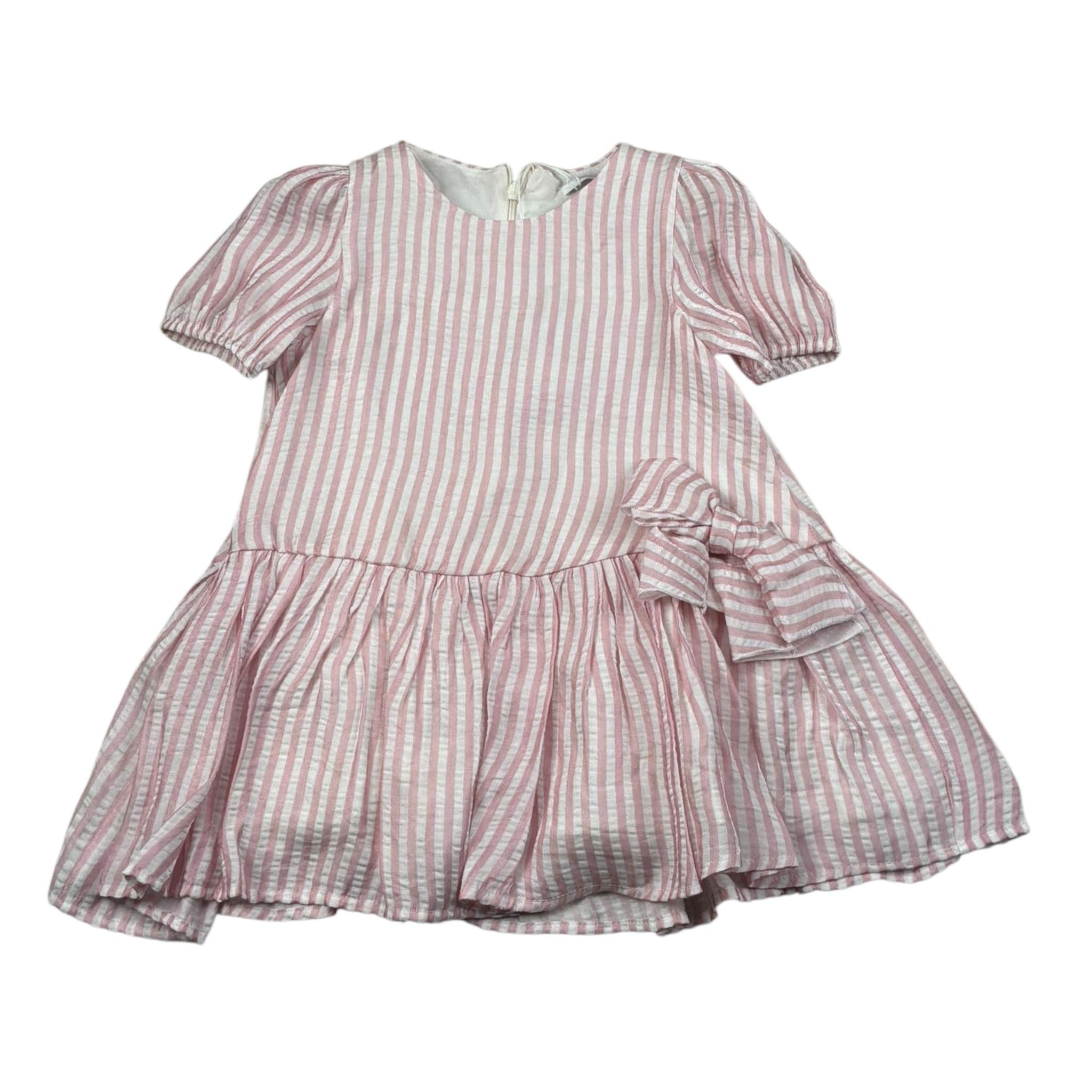 M+E' Abito Mezza Manica Fantasia A Righe per Neonata UE1820N BIANCO/ROSA M+E' 