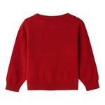 NAME IT maglia girocollo tinta unita con ricami Rosso per Bambina 13222180J ROSSO NAME IT 