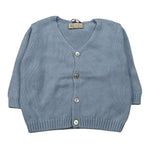 J.O. Milano Cardigan Tinta Unita Scollo A V per Neonato 573Z2 AZZURRO J.O. MILANO 