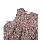 Lalalu' Abito Giromanica tinta unita Stampa Floreale Rosa per Bambina VTL0021IB ROSA LALALU' 