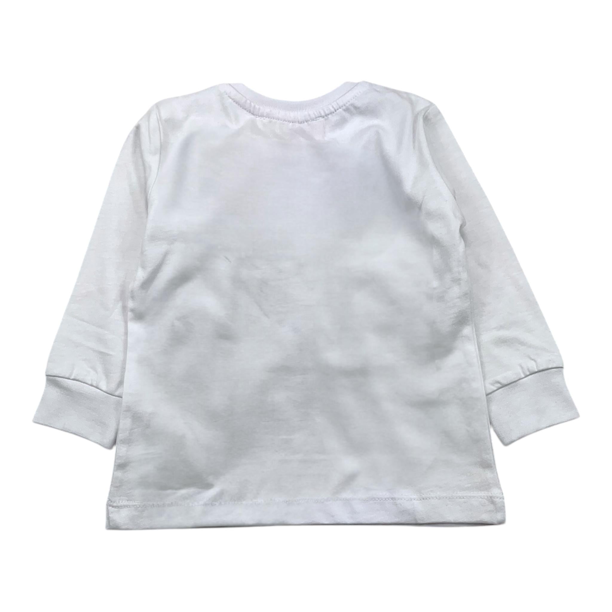 CESARE PACIOTTI shirt girocollo tinta unita con stampa Bianco per Neonato TSP5371B BIANCO CESARE PACIOTTI 