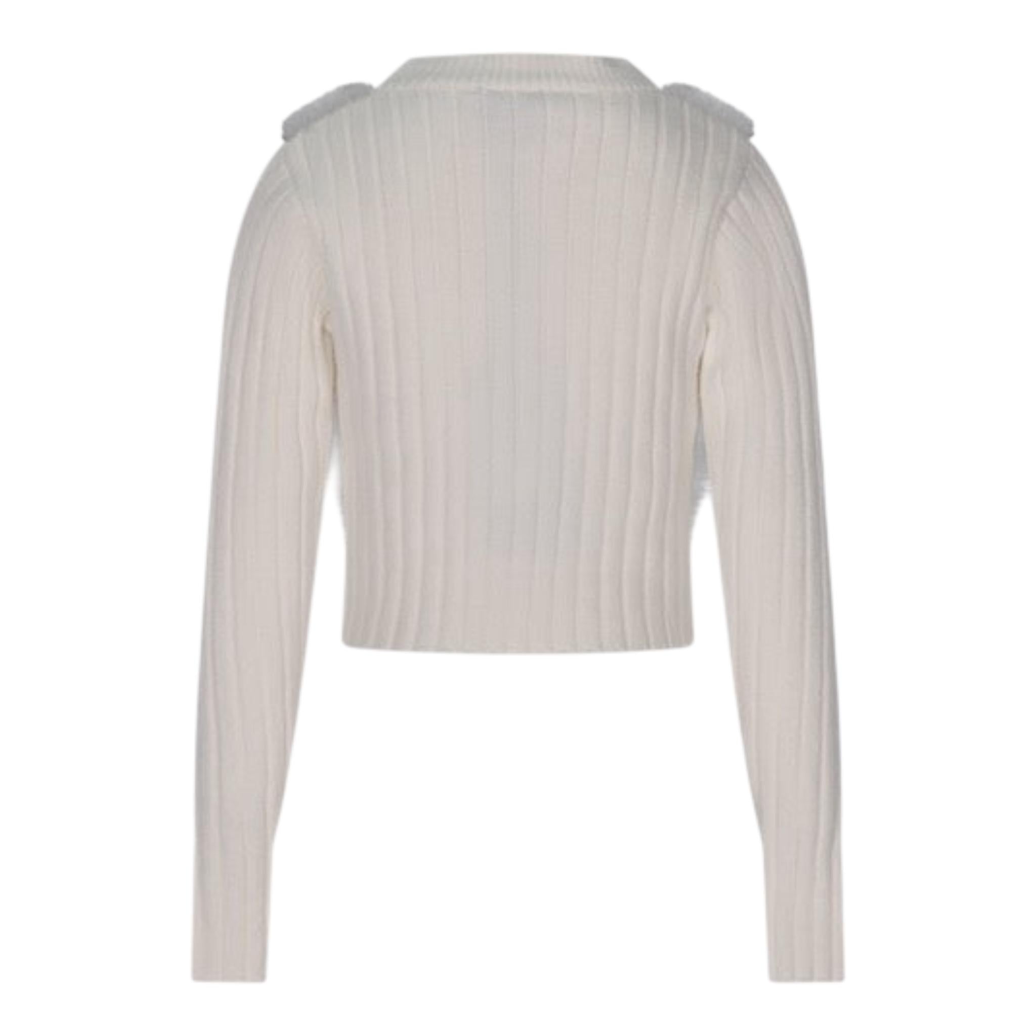 MARC ELLIS maglia tinta unita con bottoni stelle Bianco per Bambina JMJSW00106 BIANCO MARC ELLIS 