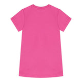 Moschino Abito Girocollo Tinta Unita con Stampa per Neonata MDV0C9XXX FUXIA MOSCHINO 