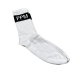 Paolo Pecora Calzini Tinta Unita con Logo per Bambino PP1569 BIANCO PAOLO PECORA 