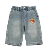 Moschino Jeans Tinta Unita con Elastico In Vita per Neonata MDP03I AZZURRO MOSCHINO 