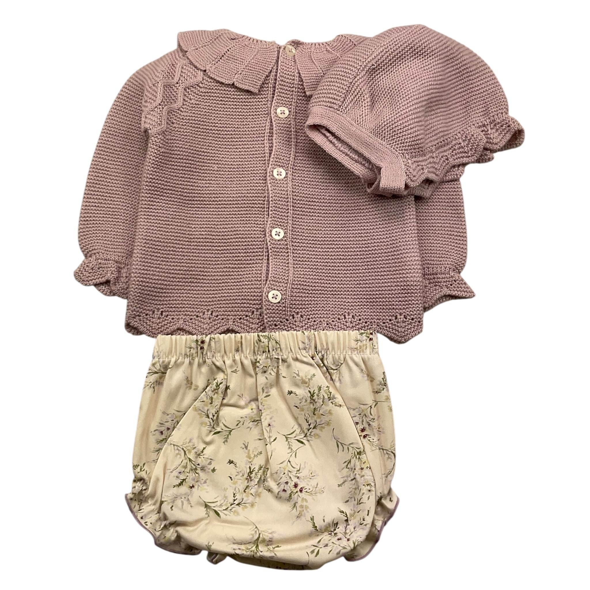 MAC ILUSIO'N completo 3 pezzi maglia-cappello-culotte Rosa per Neonata 9432 ROSA MAC ILUSIO'N 