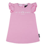 John Richmond Abito Girocollo Tinta Unita con Stampa per Neonata RIP25006VE ROSA JOHN RICHMOND 