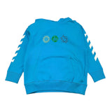 Off-White Einfarbiger Hoodie mit Print Blau für Jungen