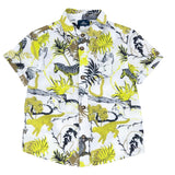 Chicco Halbarm Shirt Fantasy Print Weiß für Jungen