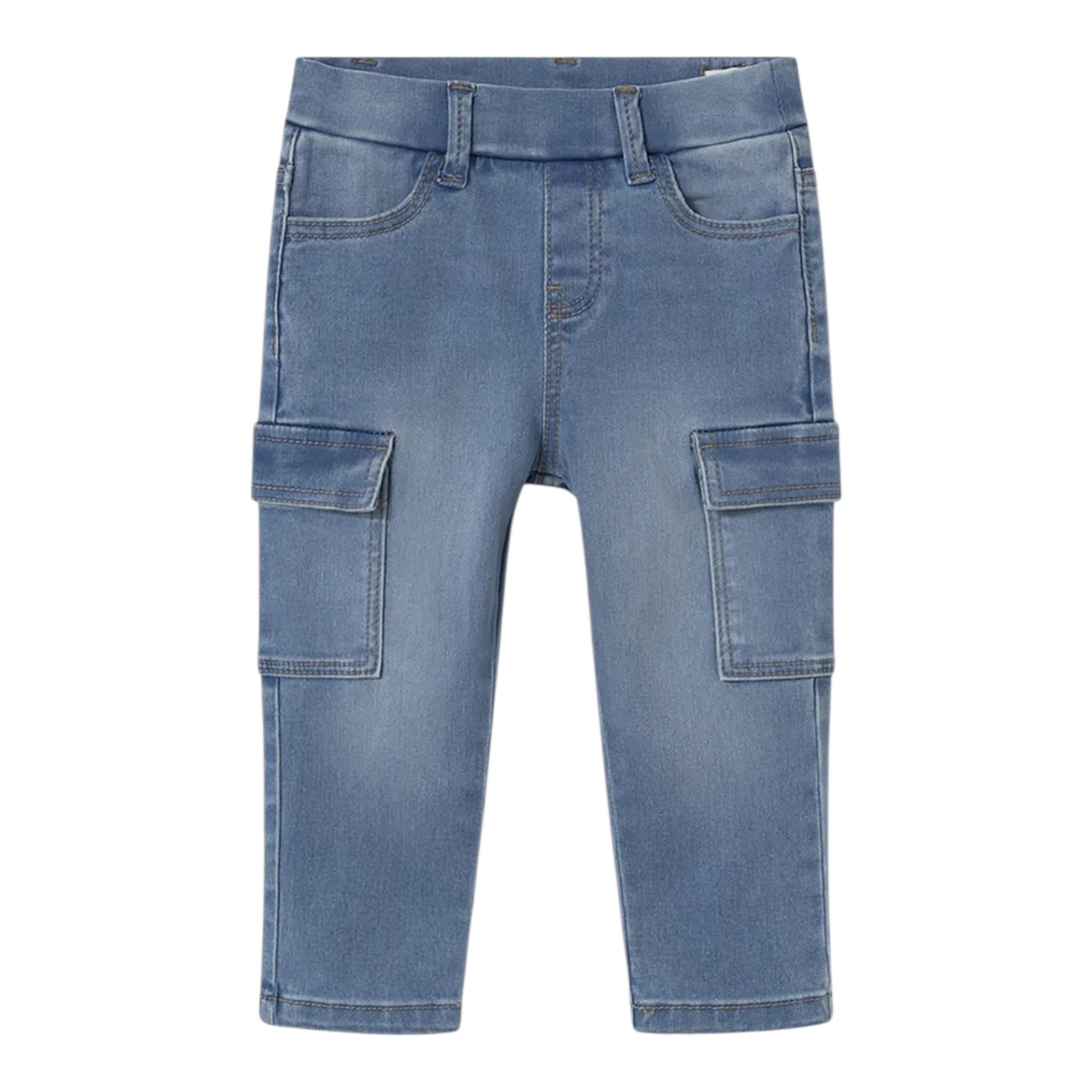 Mayoral Jeans Tinta Unita con Tasconi per Bambino 1578J AZZURRO MAYORAL 