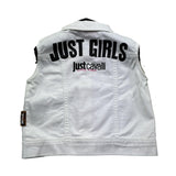 Just Cavalli Smanicato In Denimtinta Unita per Bambino JGP26037GT BIANCO JUST CAVALLI 