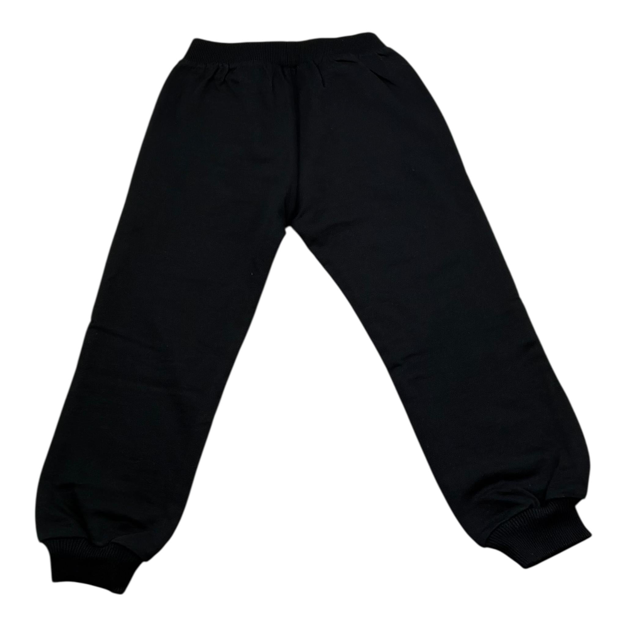 Moschino Pantalone Tintaunita con Logo per Bambino MUP05GJ NERO MOSCHINO 
