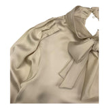 NAIDA camicia manica lunga tinta unita Avorio per Bambina NACA128 AVORIO NAIDA 