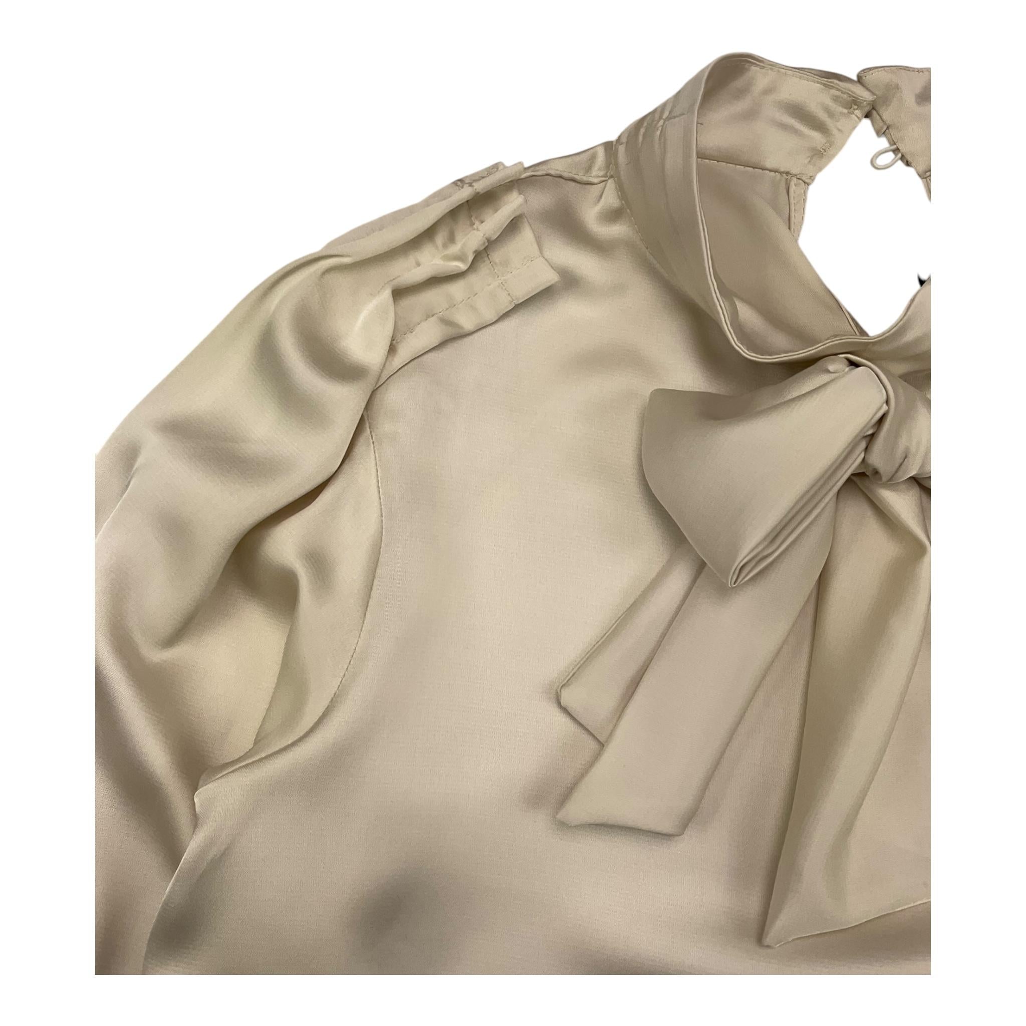 NAIDA camicia manica lunga tinta unita Avorio per Bambina NACA128 AVORIO NAIDA 