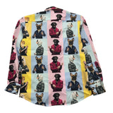 Brian Rush Langarmshirt Multicolor Dog Print Fantasy für Jungen