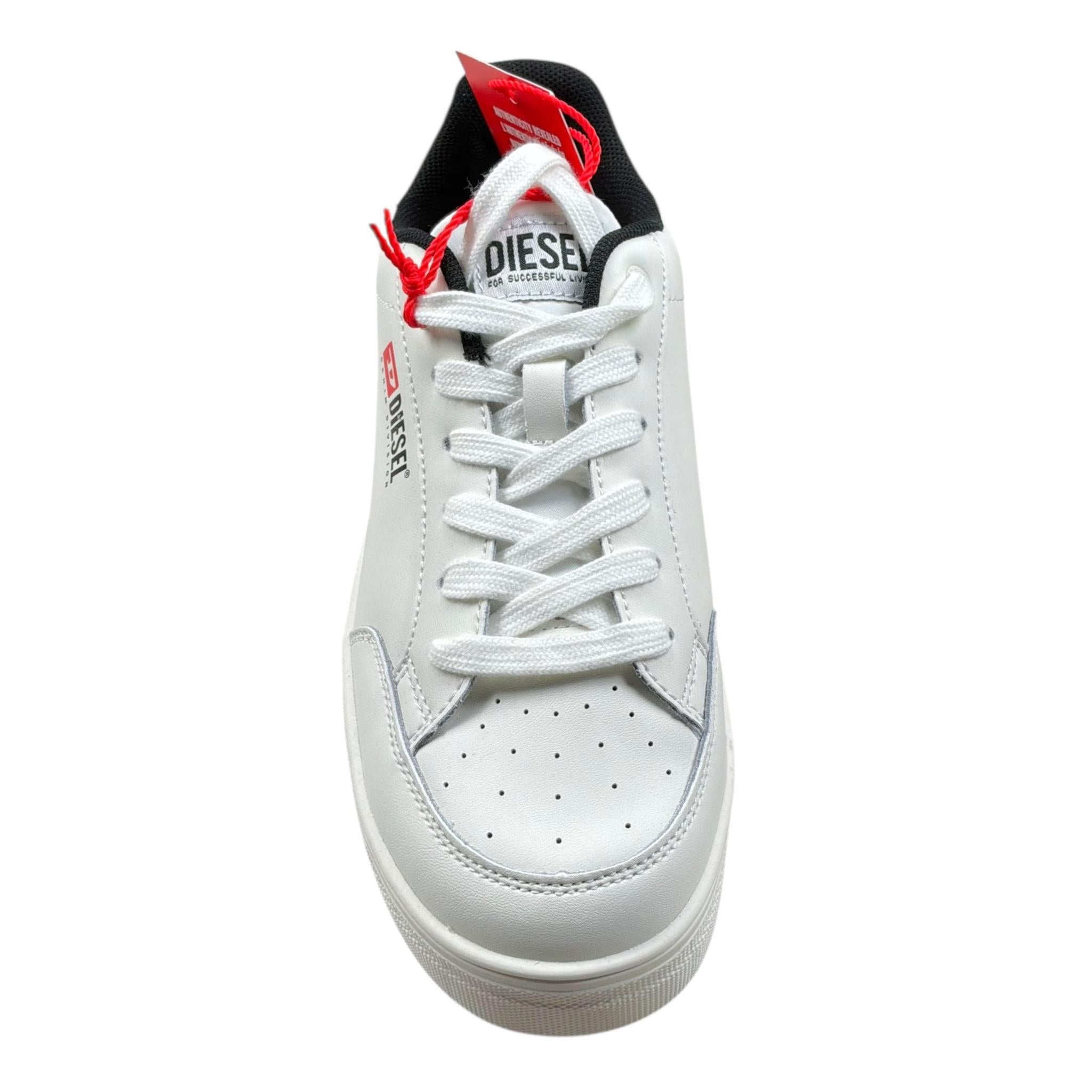 Diesel Sneaker Tinta Unita con Lacci per Bambino BC0562 BIANCO DIESEL 