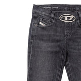 Diesel Jeans Tinta Unita Modello Zampa per Bambina J01723 NERO DIESEL 