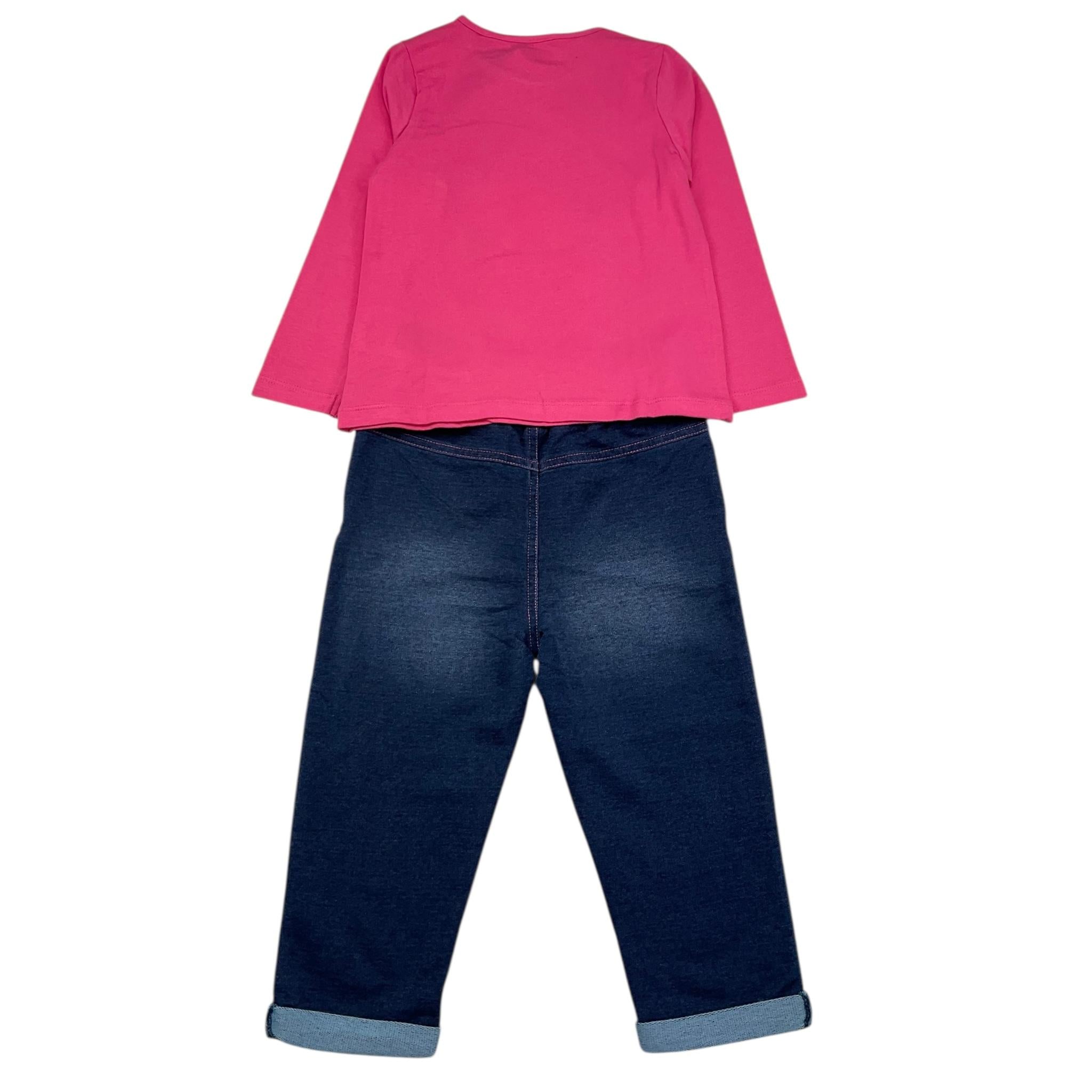 GUESS completo 2 pezzi shirt-jeans Rosa per Neonata A4YG06K6YW0X ROSA GUESS 