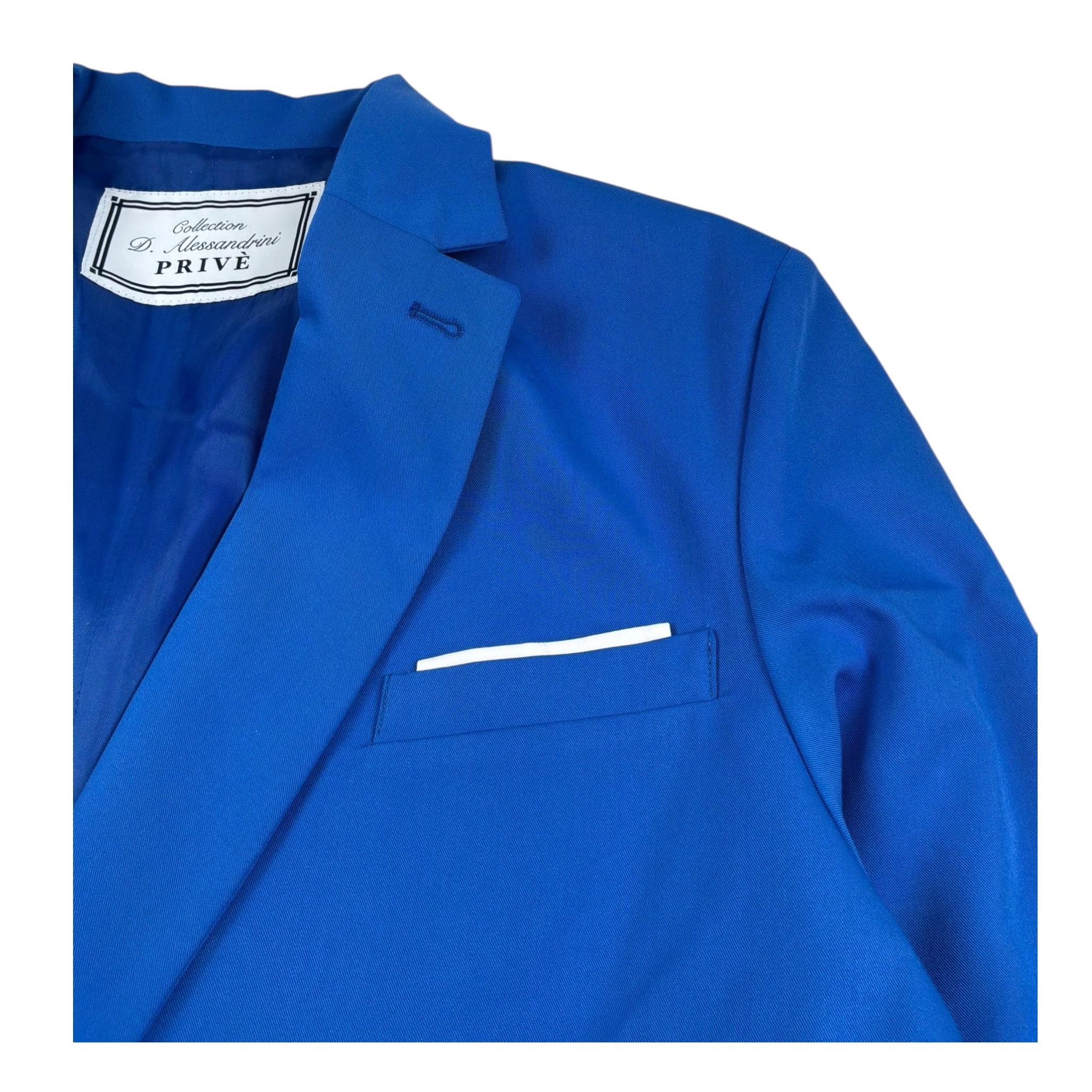 Daniele Alessandrini Giacca Tinta Unita Doppiopetto per Bambino 1235J00298 BLU DANIELE ALESSANDRINI 