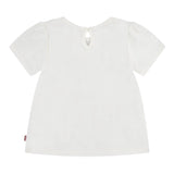 Levi'S T-Shirt Girocollo Tinta Unita con Stampa per Neonata 1EM401 BIANCO LEVI'S 
