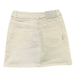 Scotch &amp; Soda Schlichter Jeansrock mit verstellbarer Taille, Creme für Mädchen