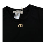 Twinset T-Shirt Girocollo Tinta Unita per Bambina 251GJ2481X NERO TWINSET 