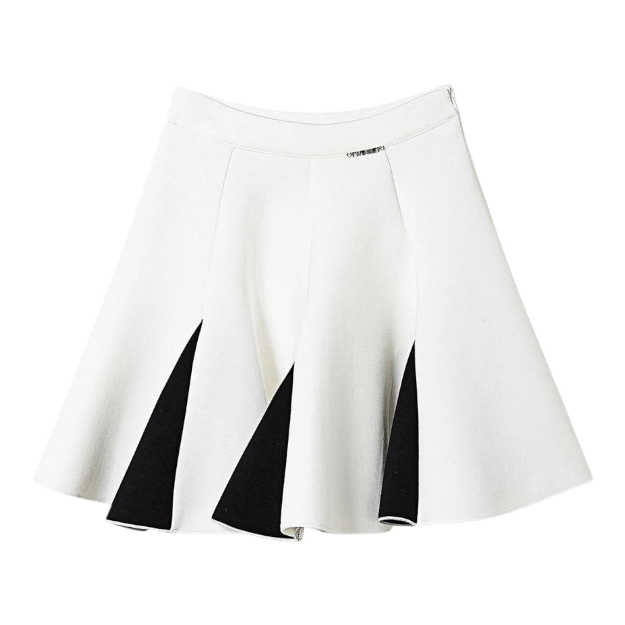TWINSET gonna tinta unita con contrasti Bianco per Bambina 242GJ2012 BIANCO TWINSET 