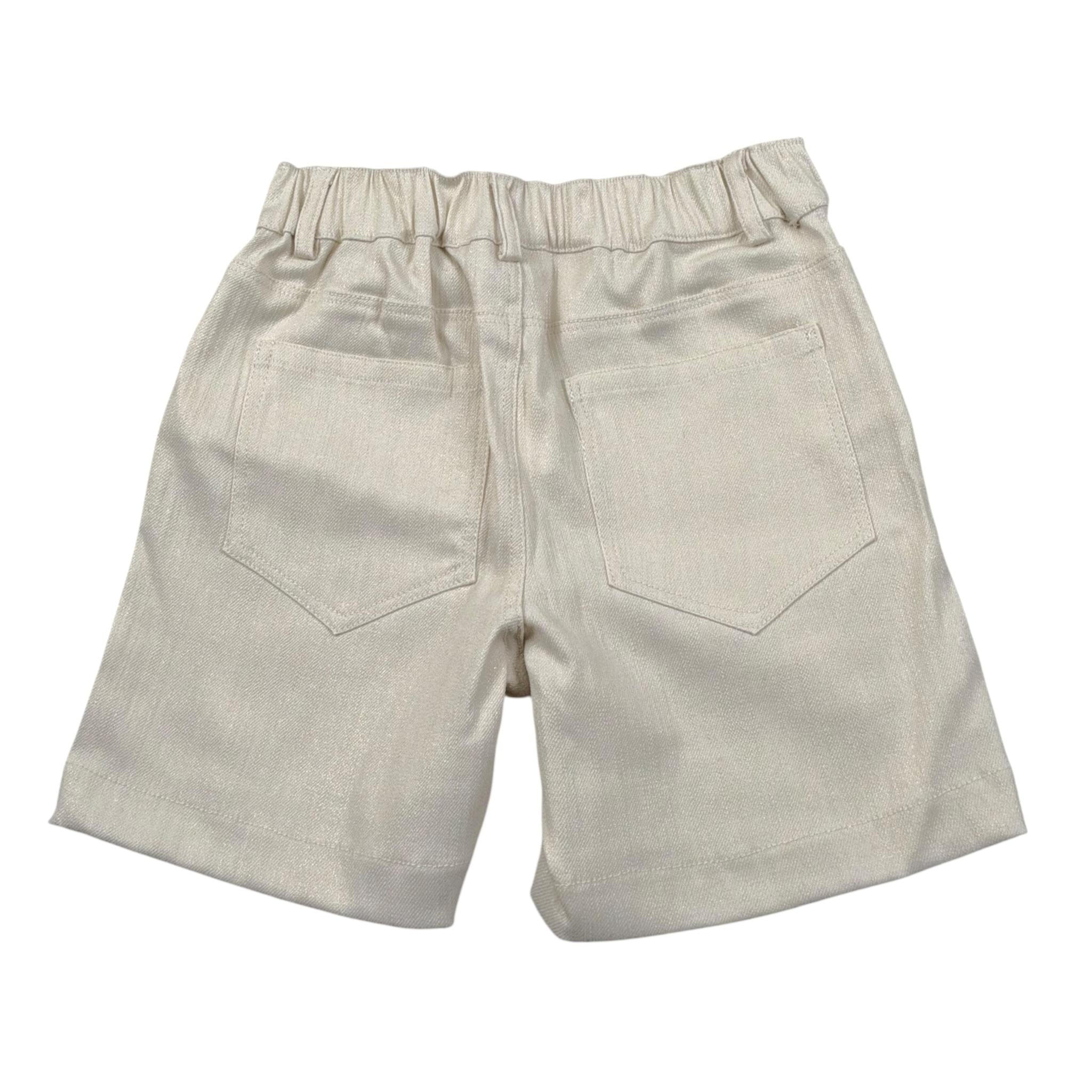 Meilisa Bai Short Tinta Unita con Elastico In Vita per Bambina FL6379 BEIGE MEILISA BAI 