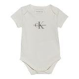 Calvin Klein Body Tinta Unita Mezza Manica per Neonato IN0IN00014 CREMA CALVIN KLEIN 