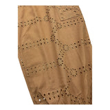 Mariuccia Plain Perforated Pant mit elastischer Taille Braun für Mädchen