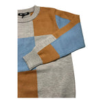 NEVER TOO maglia girocollo fantasia quadri Grigio per Bambino NT2221B GRIGIO NEVER TOO 